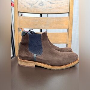 Ted Baker Men's Bronzo Suede Chelsea Boots size 13